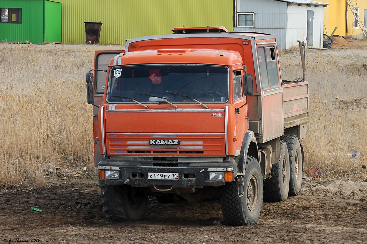 Саха (Якутия), № К 619 ЕУ 14 — КамАЗ-43114-15 [43114R]