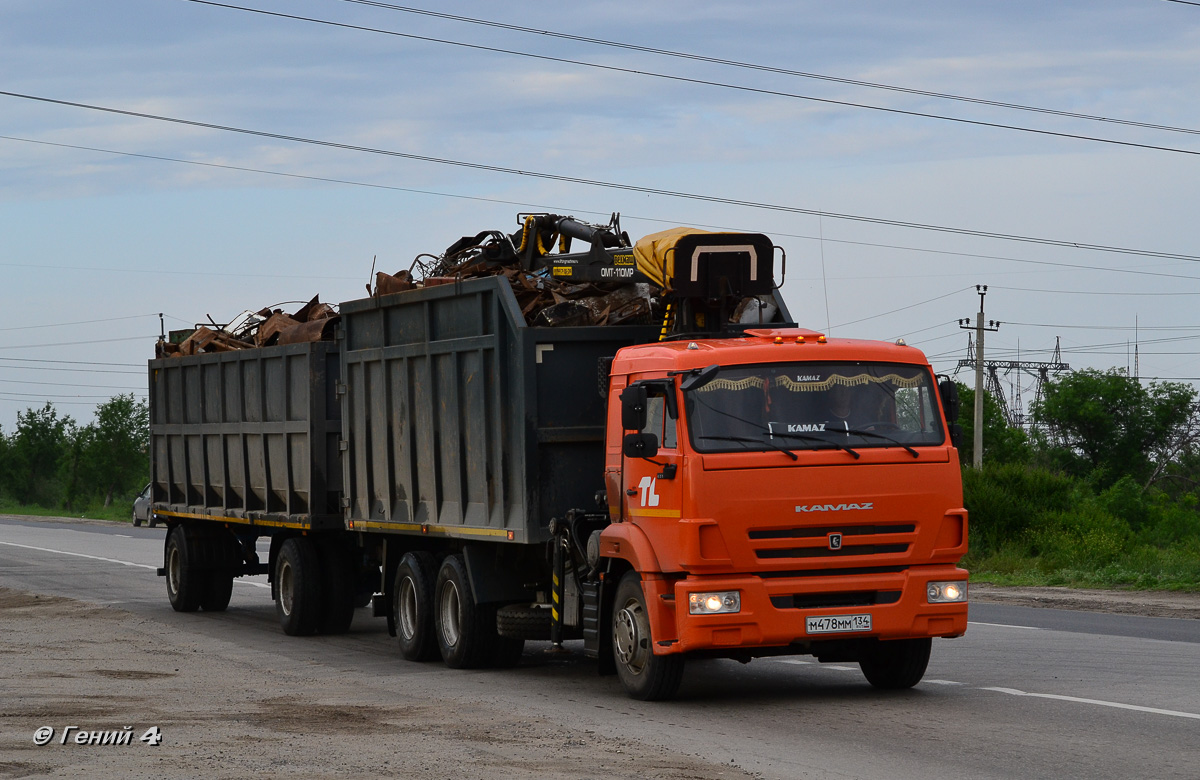 Волгоградская область, № М 478 ММ 134 — КамАЗ-65115 (общая модель)