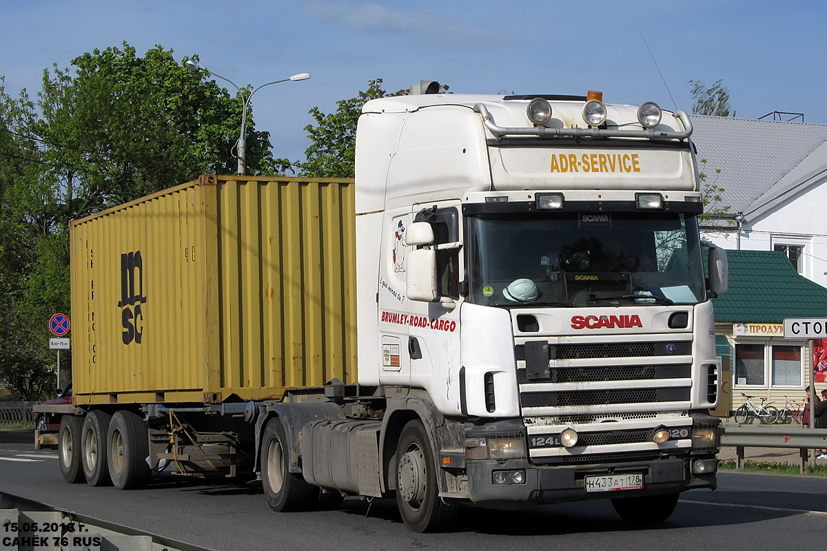 Санкт-Петербург, № Н 433 АТ 178 — Scania ('1996) R124L