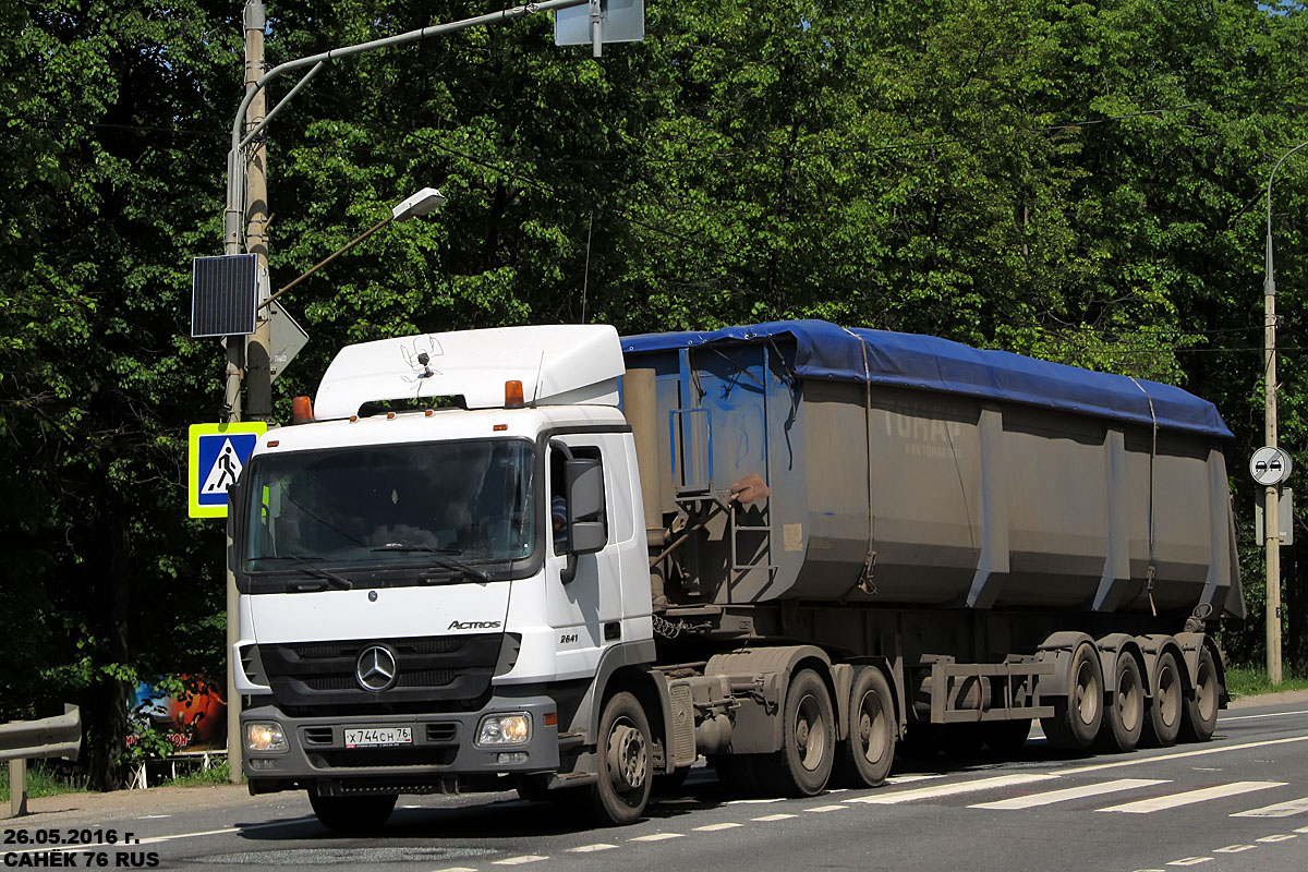 Ярославская область, № Х 744 СН 76 — Mercedes-Benz Actros ('2009) 2641