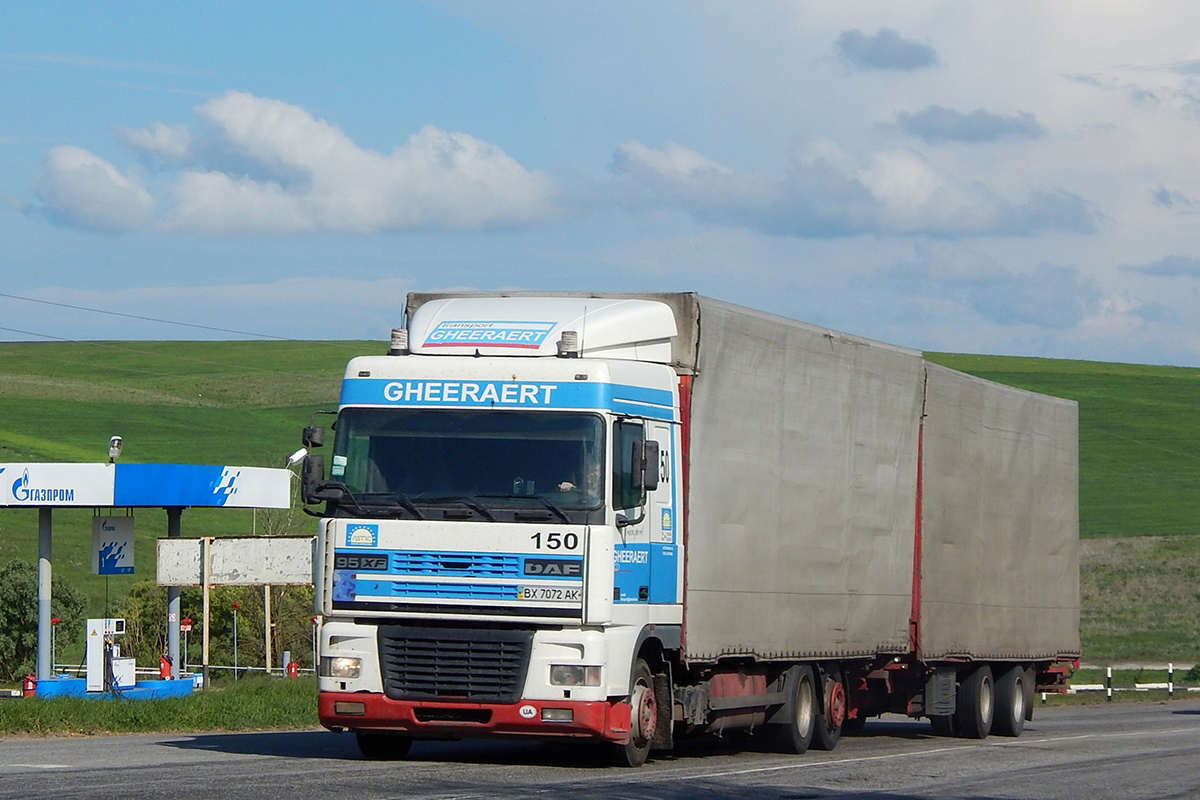 Хмельницкая область, № ВХ 7072 АК — DAF 95XF FAR