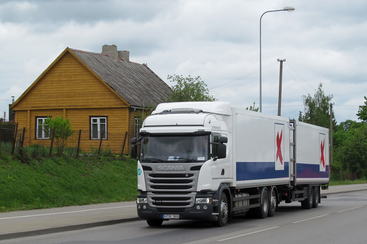 Литва, № HTB 908 — Scania ('2013) G410