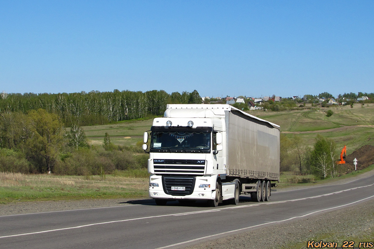 Алтайский край, № Р 348 УТ 22 — DAF XF105 FT