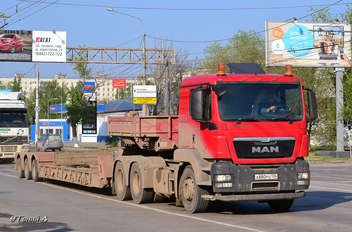 Волгоградская область, № А 880 РО 134 — MAN TGS ('2007) 33.480