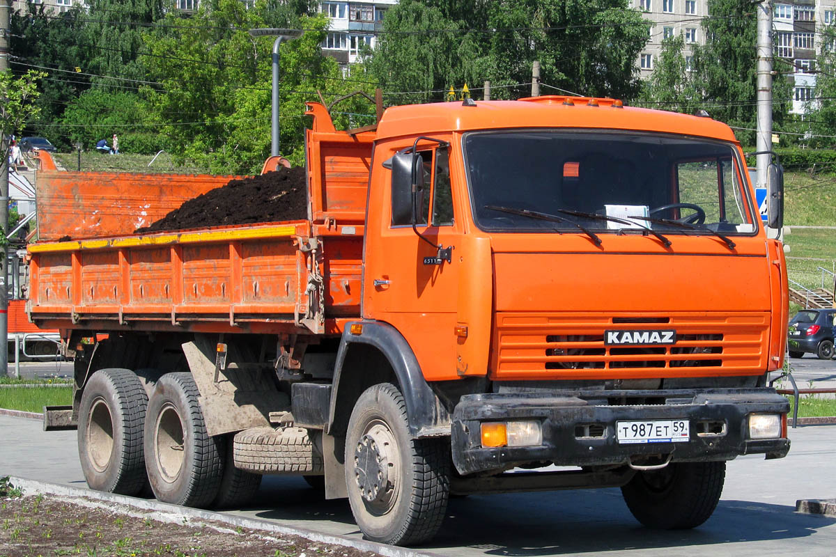 Пермский край, № Т 987 ЕТ 59 — КамАЗ-65115-15 [65115R]