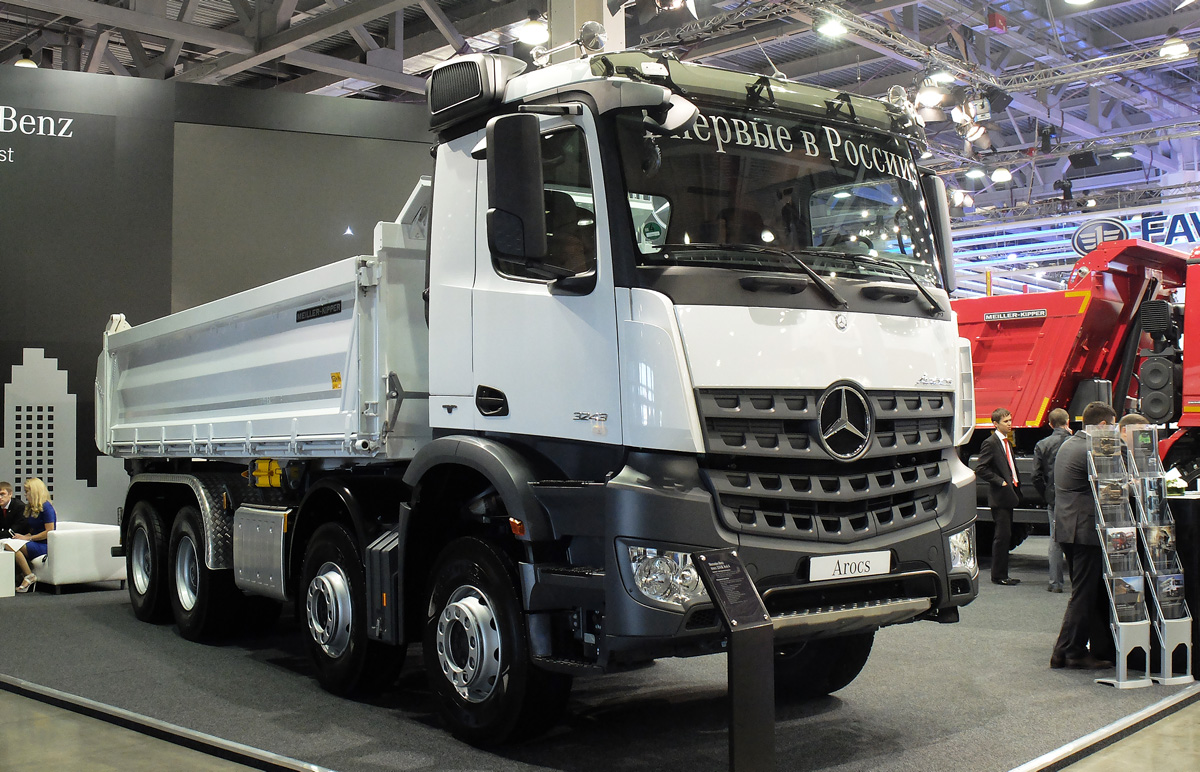 Московская область, № (50) Б/Н 0072 — Mercedes-Benz Arocs 3243; Московская область — Автомобили без номеров; Московская область — Выставка "Строительная Техника и Технологии" — 2016; Московская область — Новые автомобили