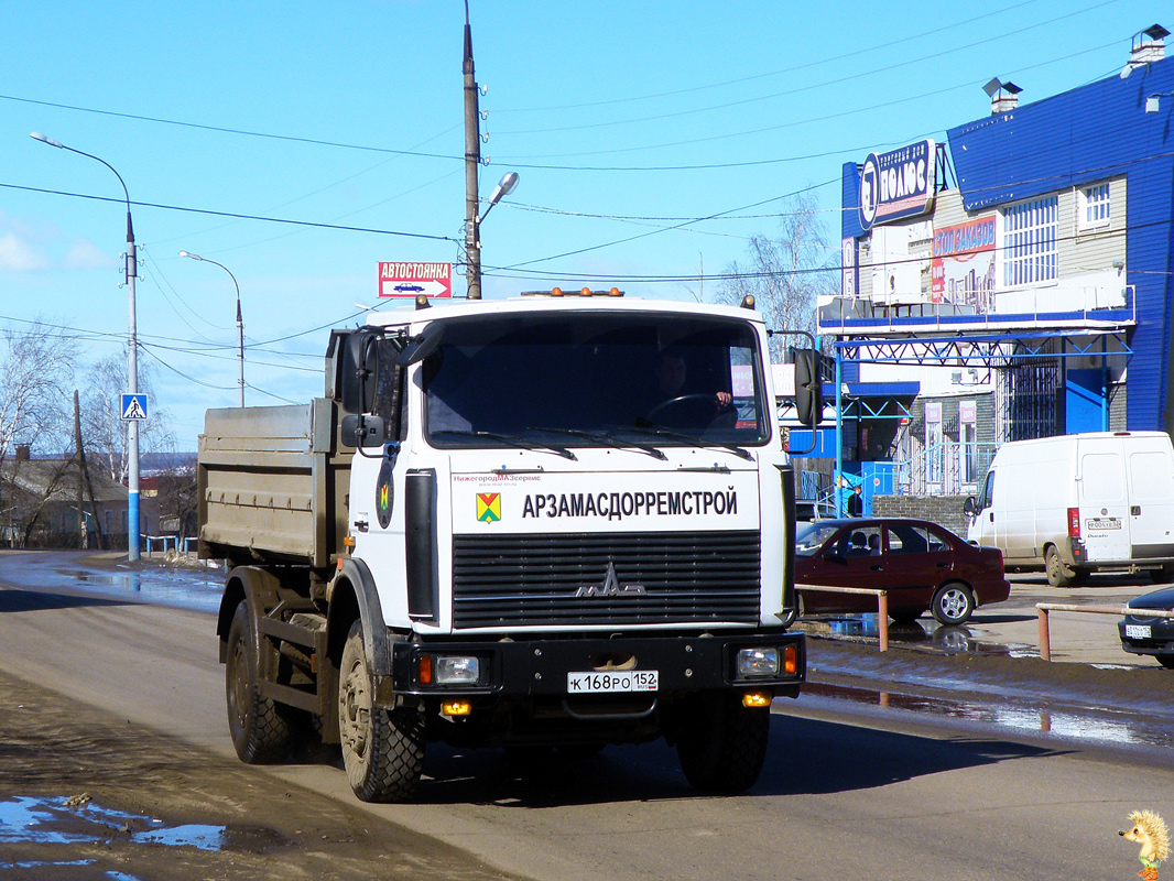 Нижегородская область, № К 168 РО 152 — МАЗ-5551A2