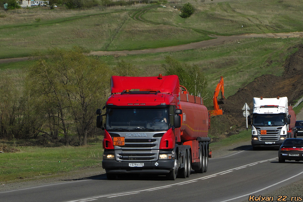 Омская область, № Т 579 КО 55 — Scania ('2011) P400