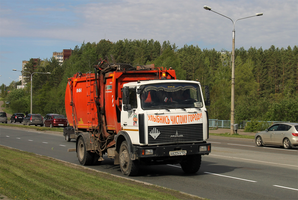 Красноярский край, № В 622 КК 124 — МАЗ-5337A2