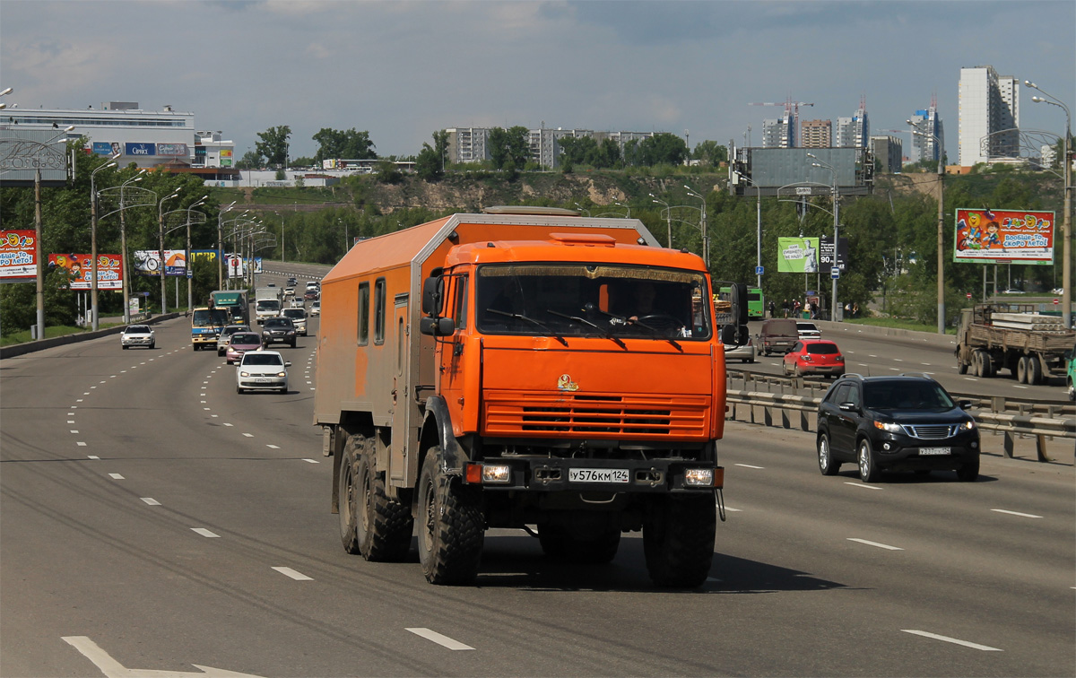 Красноярский край, № У 576 КМ 124 — КамАЗ-43118-15 [43118R]