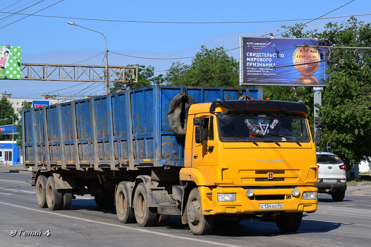 Волгоградская область, № С 134 ХО 34 — КамАЗ-65116-N3