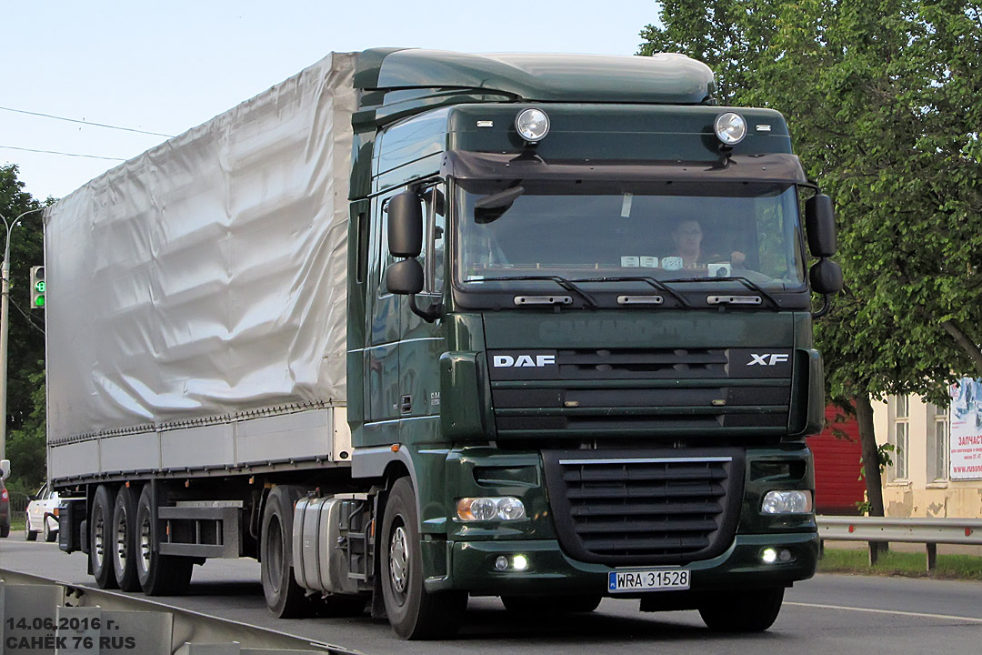 Польша, № WRA 31528 — DAF XF105 FT