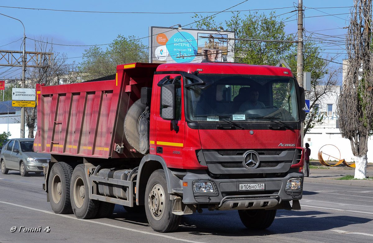 Волгоградская область, № В 106 НО 134 — Mercedes-Benz Actros '09 3336 [Z9M]