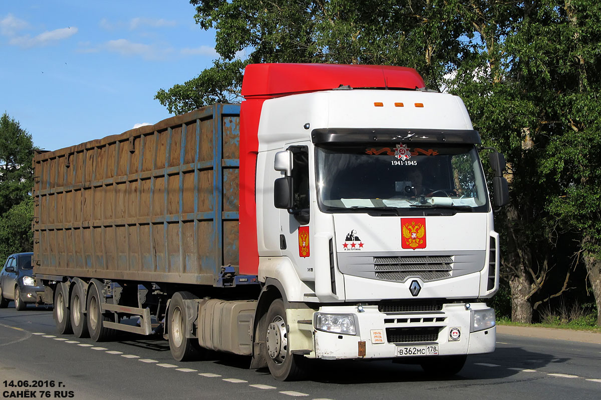 Санкт-Петербург, № В 362 МС 178 — Renault Premium ('2006) [X9P]