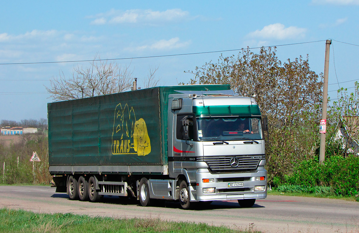 Днепропетровская область, № АЕ 4143 НА — Mercedes-Benz Actros ('1997) 1843