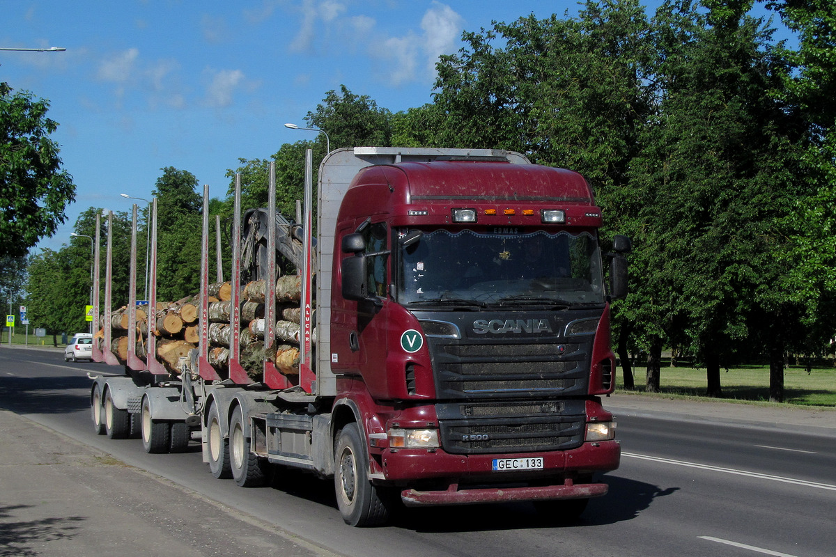 Литва, № GEC 133 — Scania ('2009) R500