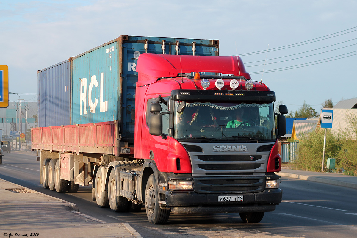 Саха (Якутия), № А 637 ТТ 14 — Scania ('2009, общая модель)