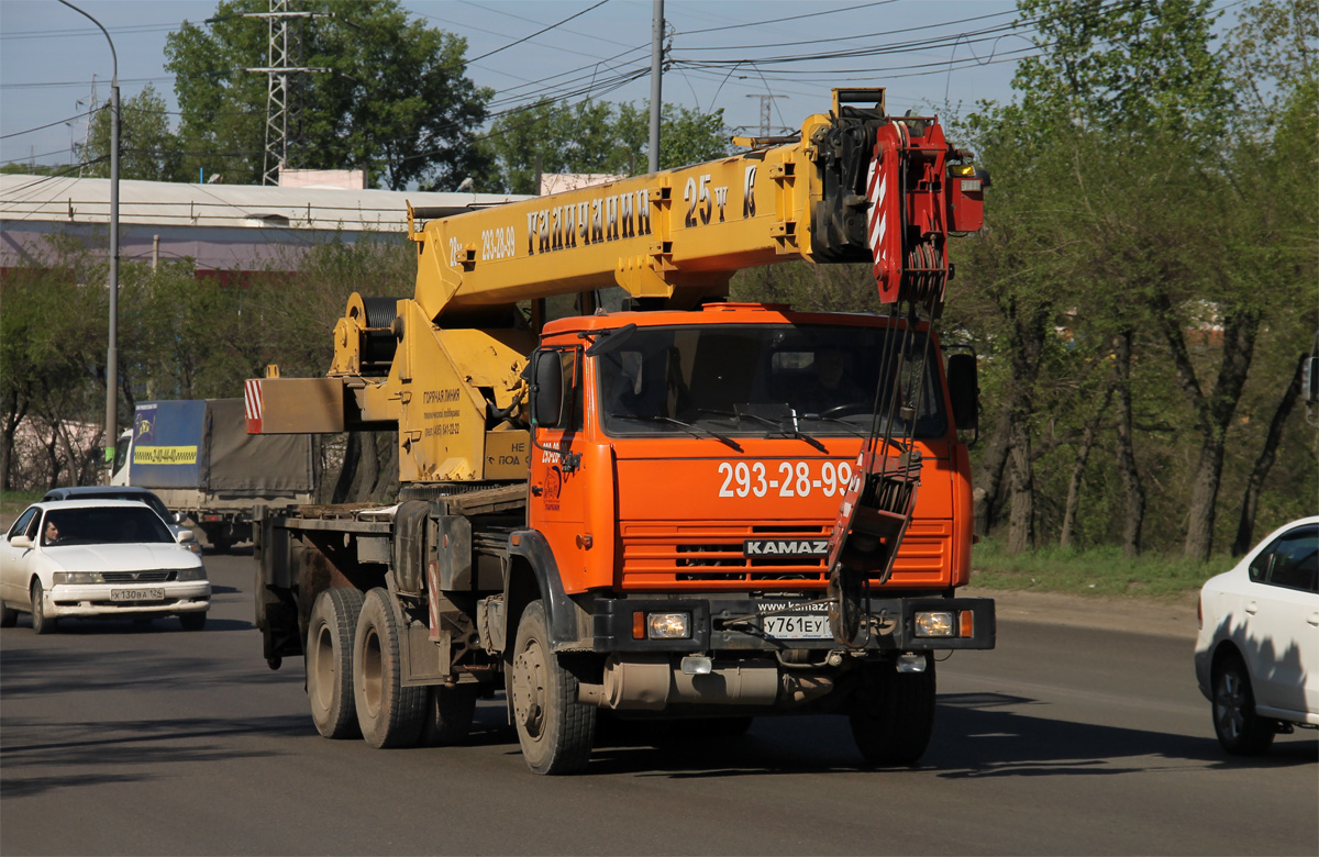 Красноярский край, № У 761 ЕУ 124 — КамАЗ-65115-62