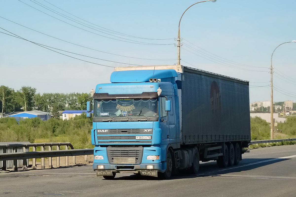 Ярославская область, № Р 383 СН 76 — DAF XF95 FT