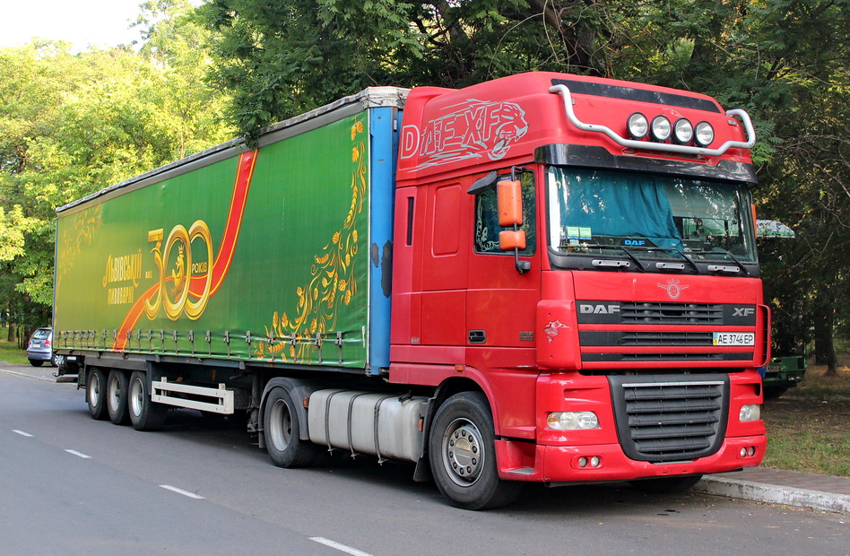 Днепропетровская область, № АЕ 3746 ЕР — DAF XF95 FT