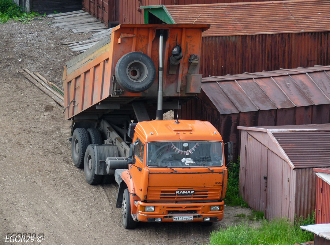 Архангельская область, № Н 912 РВ 29 — КамАЗ-6520 [652000]