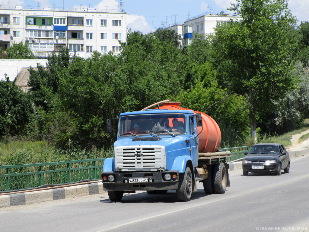 Волгоградская область, № А 833 СО 34 — ЗИЛ-433180