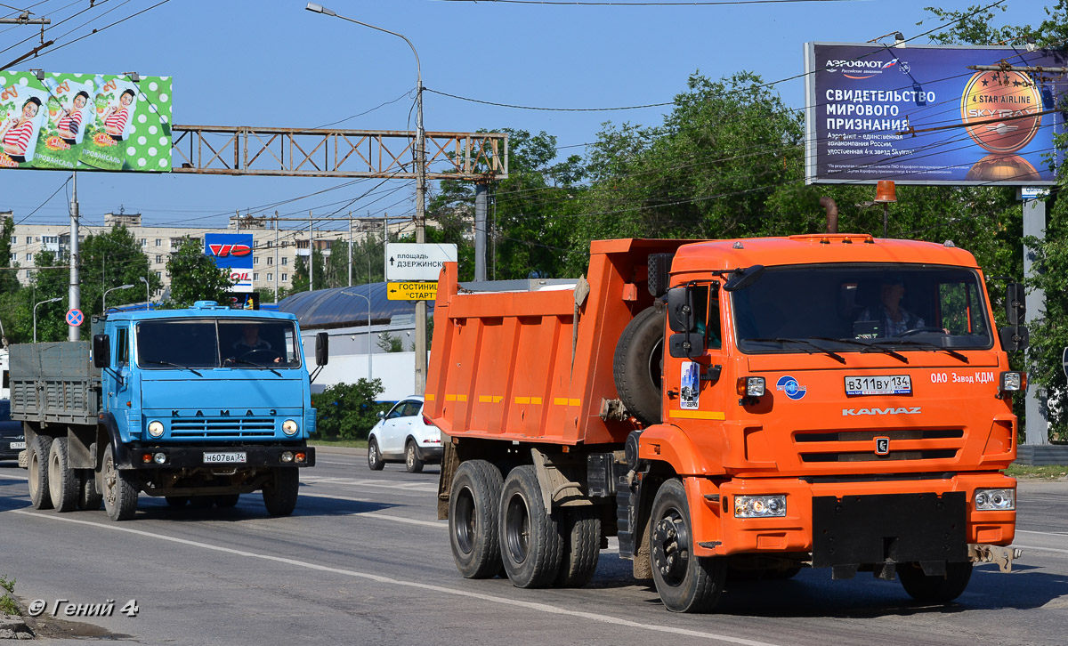 Волгоградская область, № Н 607 ВА 34 — КамАЗ-5320; Волгоградская область, № В 311 ВУ 134 — КамАЗ-65115-L4