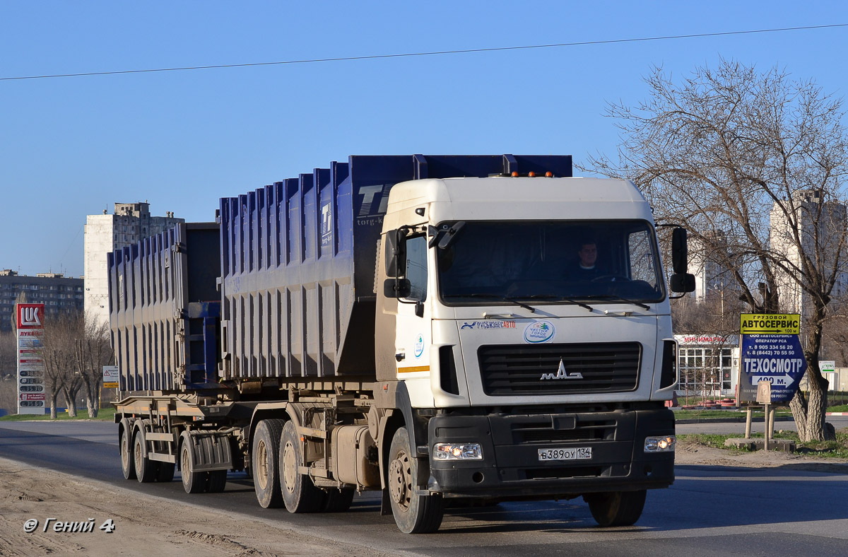 Волгоградская область, № В 389 ОУ 134 — МАЗ-6312B9