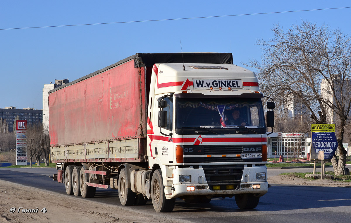 Волгоградская область, № К 024 НЕ 34 — DAF 85 (CF) FT