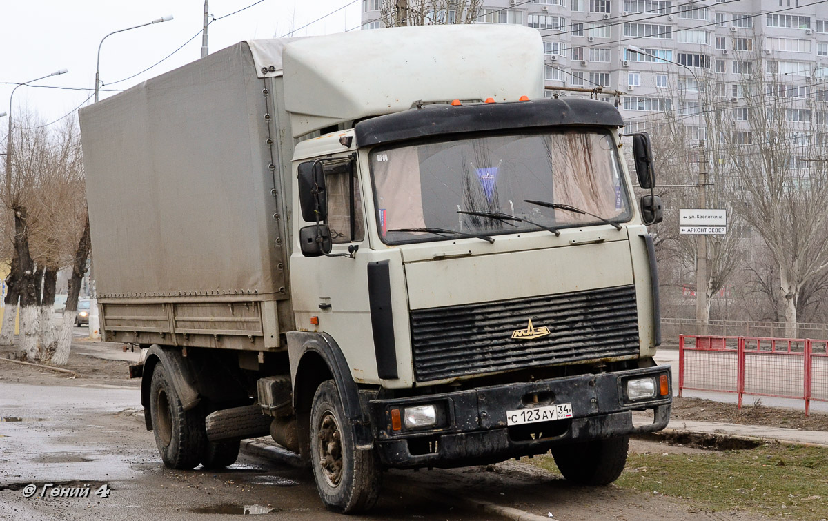 Волгоградская область, № С 123 АУ 34 — МАЗ-533603