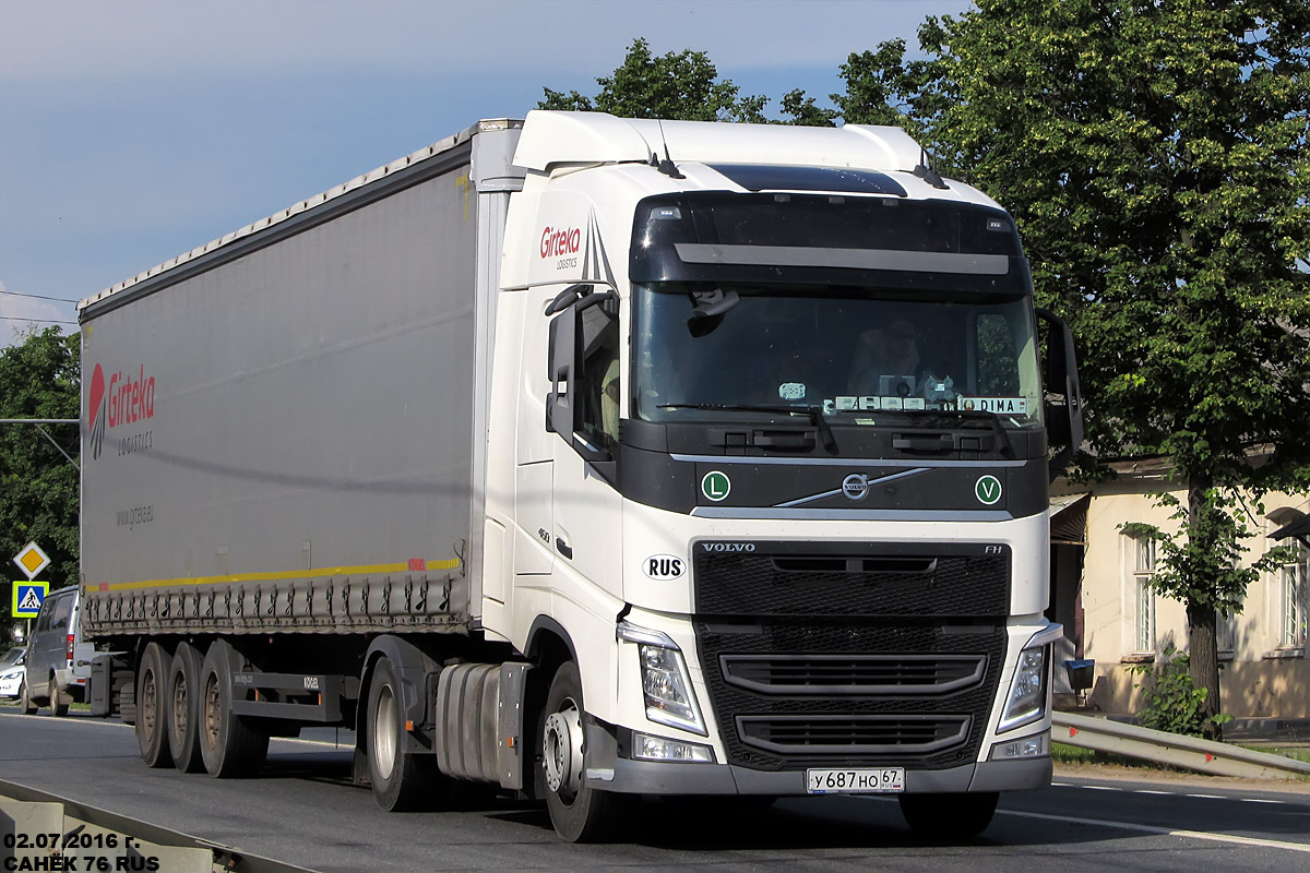 Смоленская область, № У 687 НО 67 — Volvo ('2012) FH.460 [X9P]