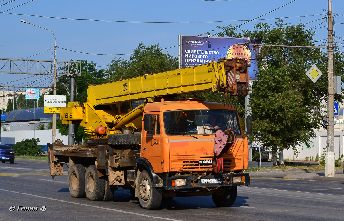 Волгоградская область, № А 020 УН 134 — КамАЗ-53215 [532150]