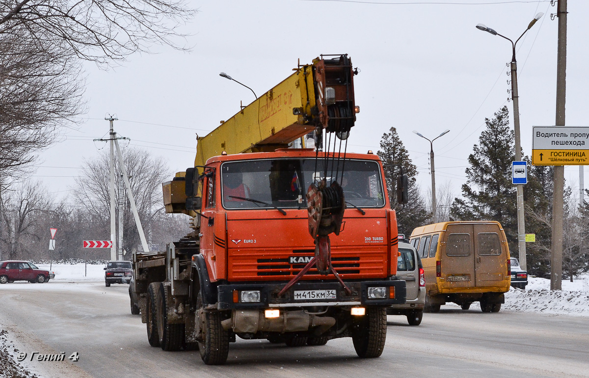 Волгоградская область, № М 415 КМ 34 — КамАЗ-65115 (общая модель)