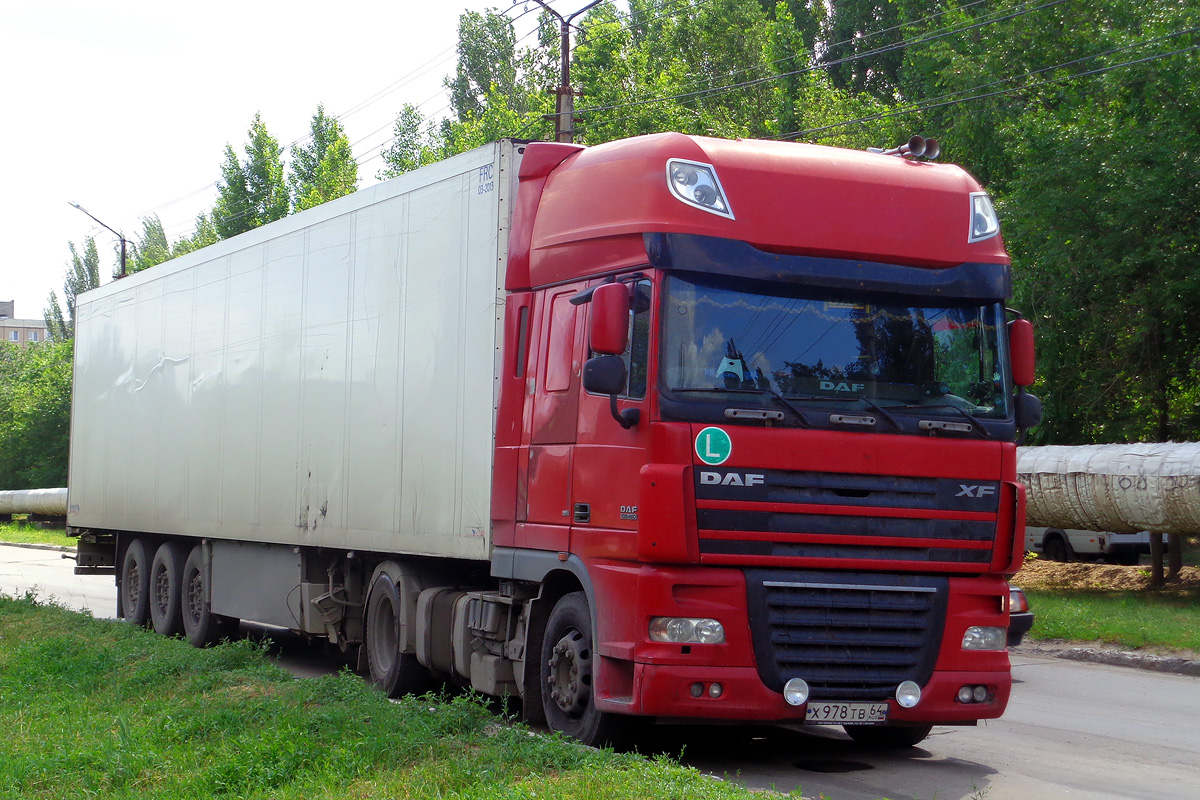 Саратовская область, № Х 978 ТВ 64 — DAF XF105 FT