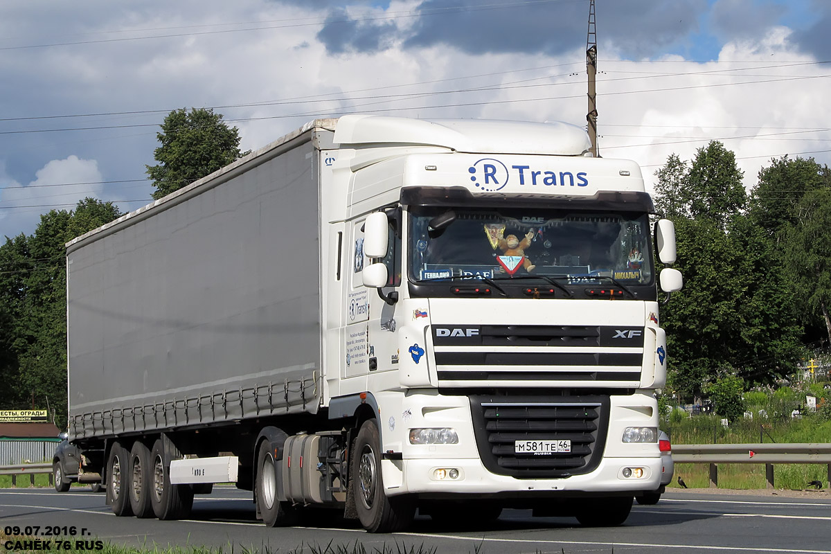 Курская область, № М 581 ТЕ 46 — DAF XF105 FT