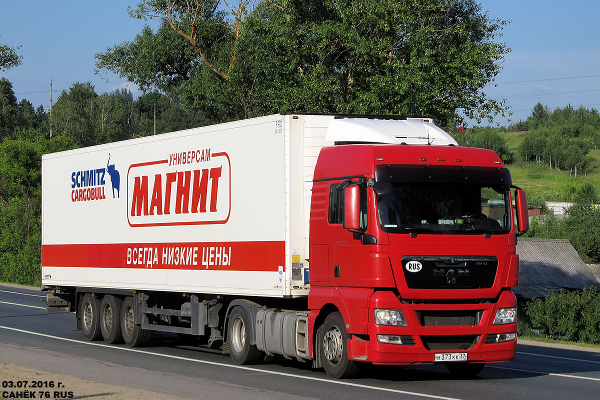 Краснодарский край, № Н 373 КК 37 — MAN TGX ('2007) 18.360