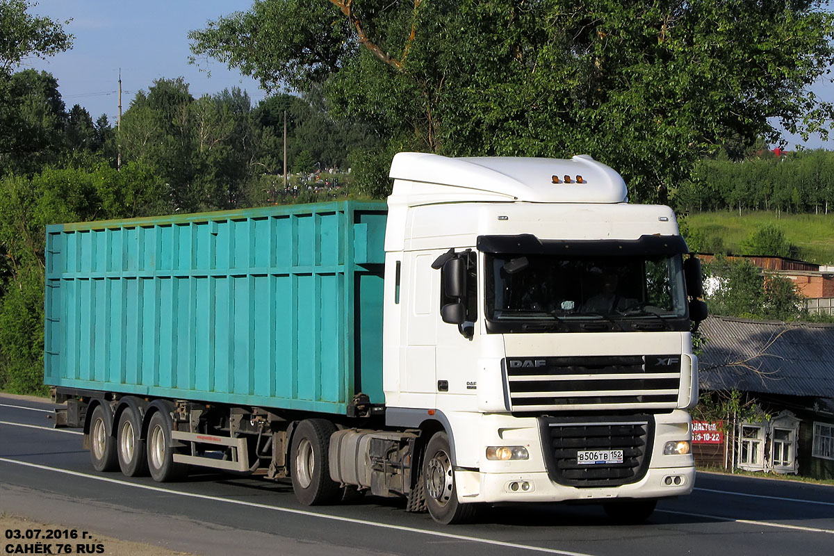 Нижегородская область, № В 506 ТВ 152 — DAF XF105 FT