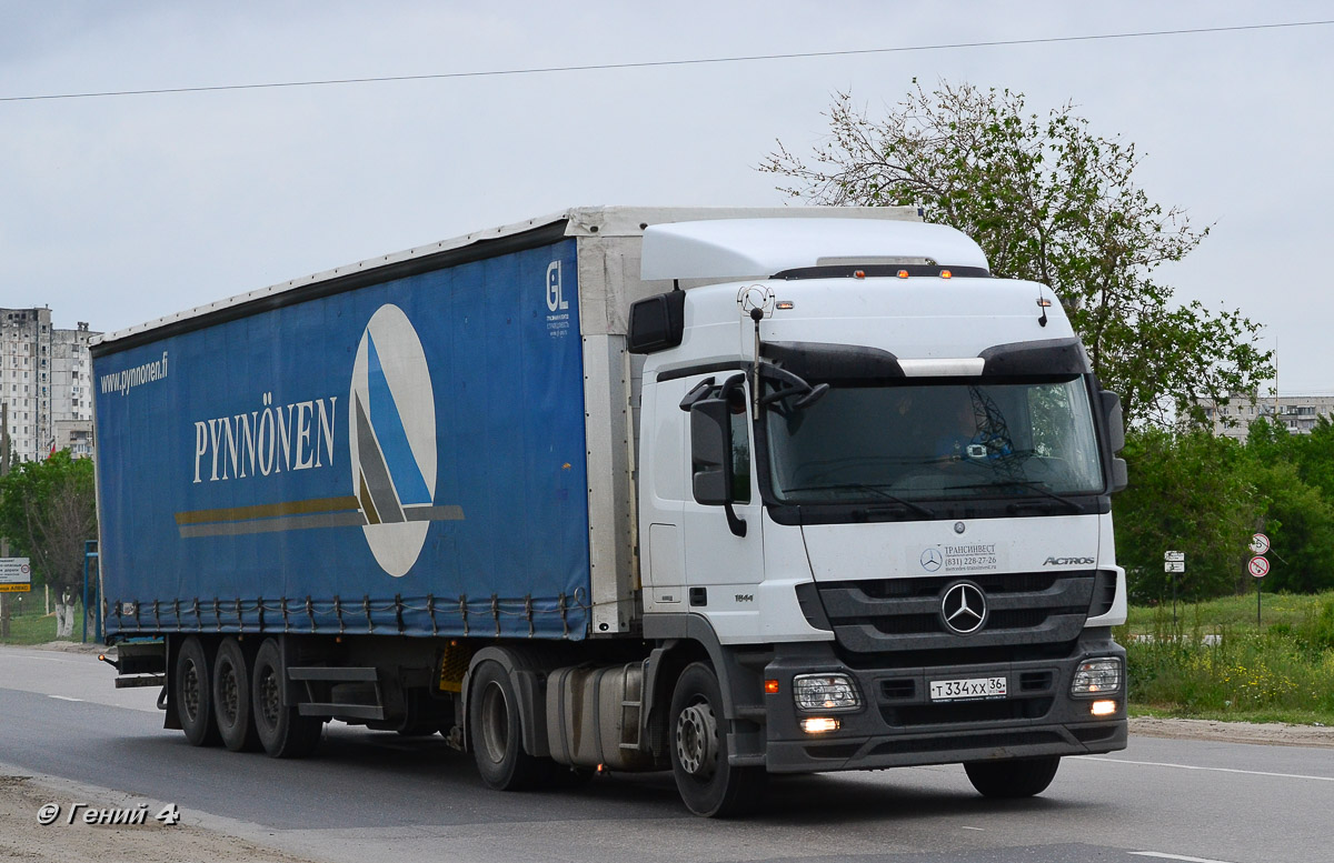 Воронежская область, № Т 334 ХХ 36 — Mercedes-Benz Actros ('2009) 1844