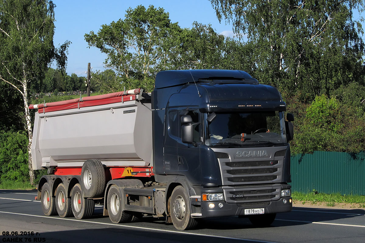 Ярославская область, № Т 878 АО 76 — Scania ('2013) G400