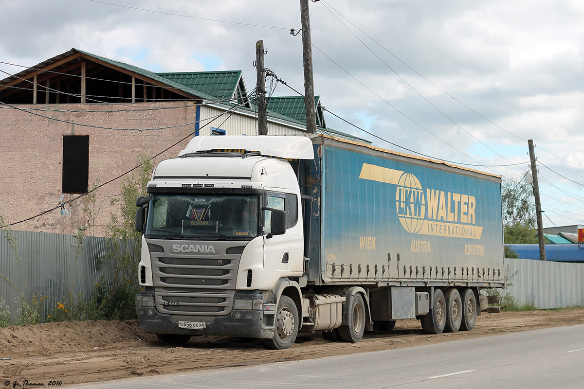 Омская область, № С 656 КК 55 — Scania ('2009) G440