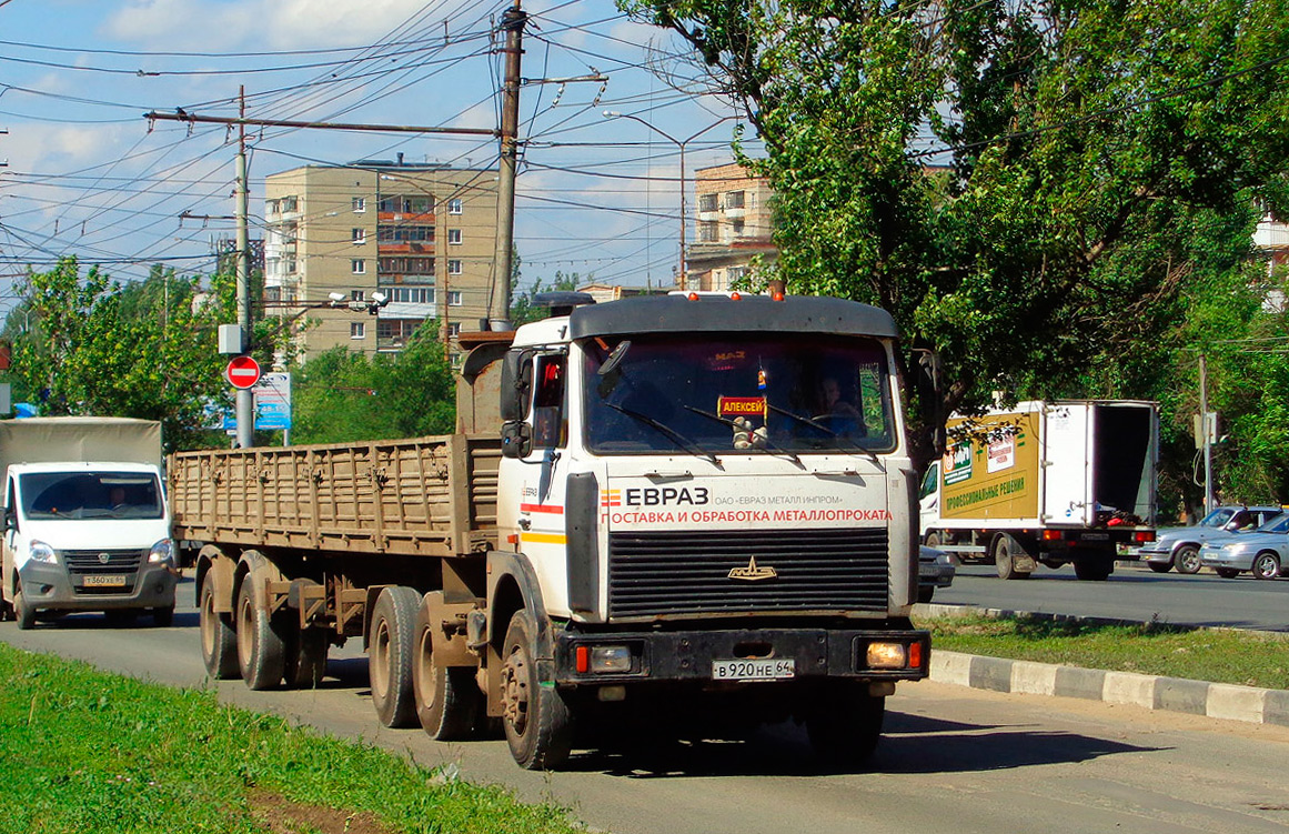 Саратовская область, № В 920 НЕ 64 — МАЗ-6422 (общая модель)