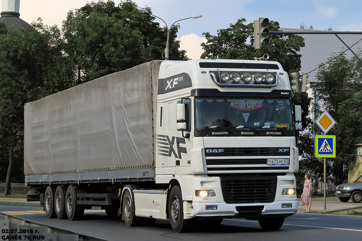 Смоленская область, № Т 672 МР 67 — DAF XF95 FT