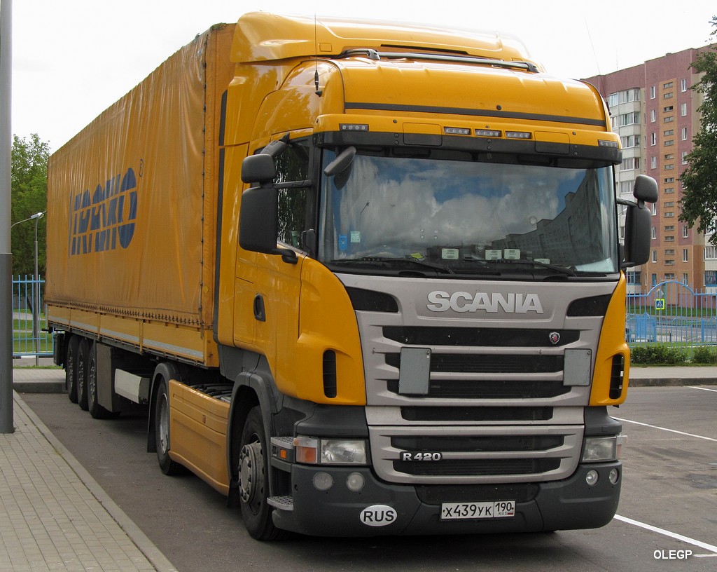 Московская область, № Х 439 УК 190 — Scania ('2009) R420