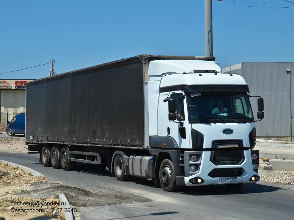 Севастополь, № А 834 НС 92 — Ford Cargo ('2012) 1846T