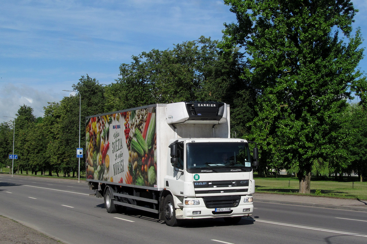 Литва, № HEU 118 — DAF CF75 FA