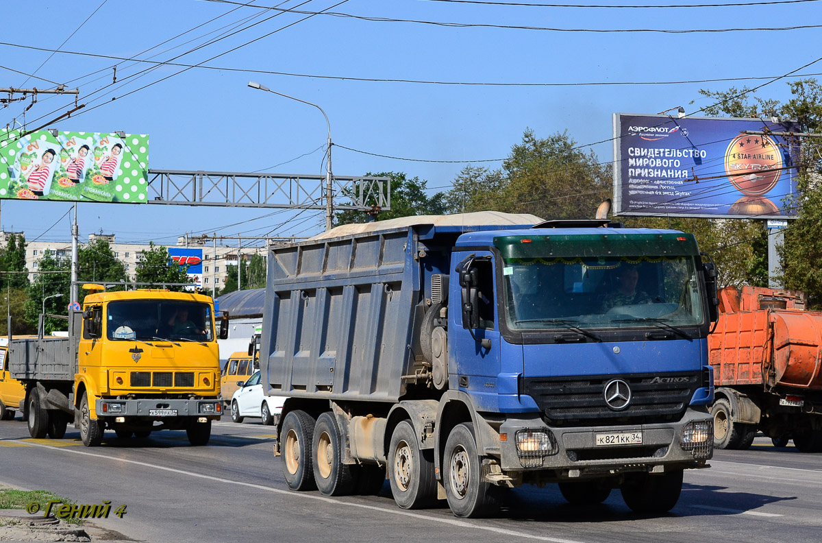 Волгоградская область, № К 821 КК 34 — Mercedes-Benz Actros ('2003) 4141