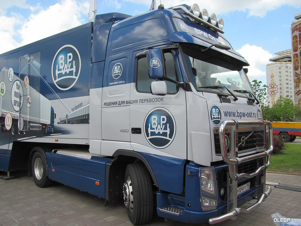 Московская область, № У 004 РТ 190 — Volvo ('2008) FH.480; Минск — Выставка "БАМАП-2015"