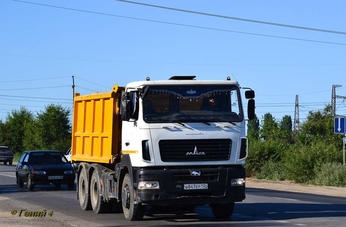 Волгоградская область, № В 847 ЕР 134 — МАЗ-6501B9