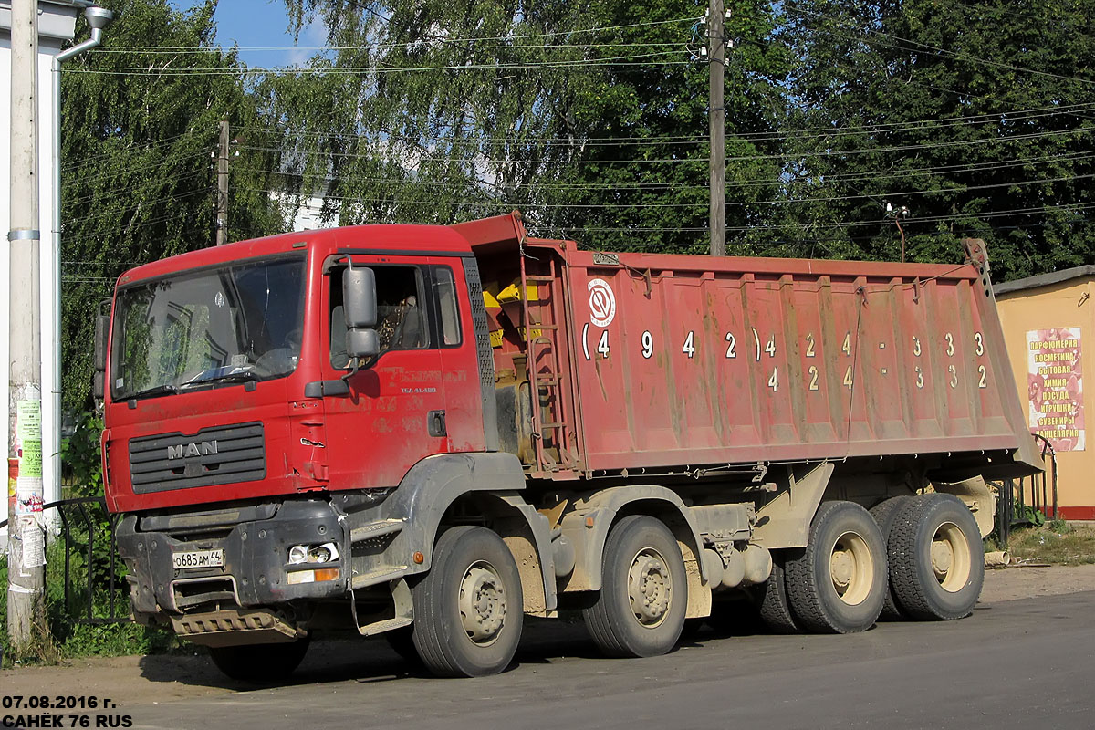 Костромская область, № О 685 АМ 44 — MAN TGA 41.480