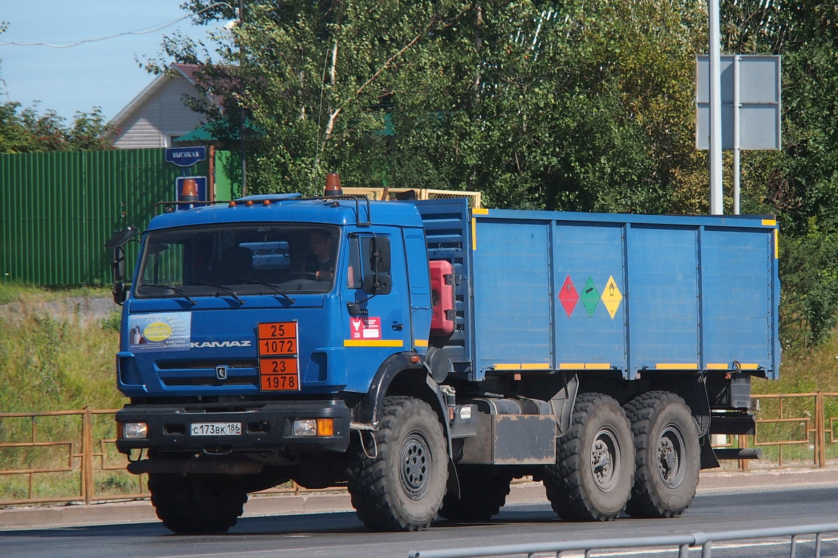 Ханты-Мансийский автоном.округ, № С 173 ВК 186 — КамАЗ-43118 (общая модель)